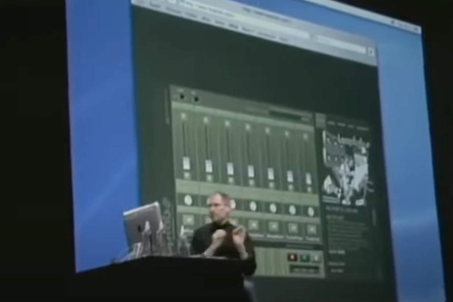 Steve Jobs demoing Looplabs at Safari browser launch